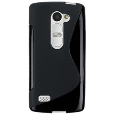 LG Leon G4 LTE (H340, H320) cieta silikona (TPU) melns apvalks / vacins.lv