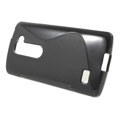 LG Leon G4 LTE (H340, H320) cieta silikona (TPU) melns apvalks / vacins.lv