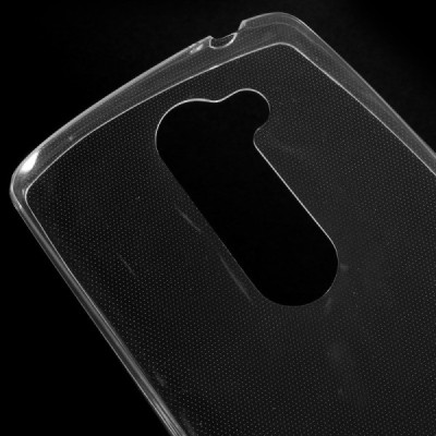 LG Leon 4G LTE (H340, H320) dzidrs (caurspīdīgs) cieta silikona TPU pasaulē planākais apvalks / Vacins.lv