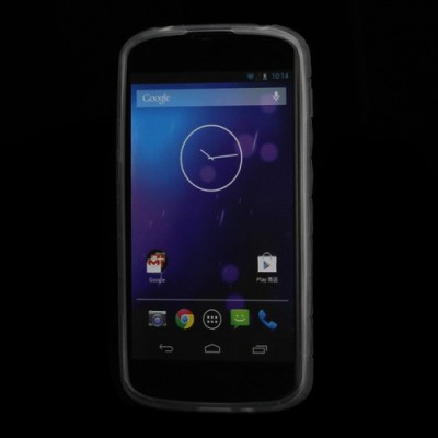 Matinis, silikoninis Nexus 4 E960 dėklas (dėkliukas) / Priedai.lt