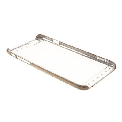 Apple iPhone 6 (6s) X-Fitted Crystal Icon Pro Lace Swarovski plastikinis skaidrus permatomas auksinis dėklas su kristalais / Pri