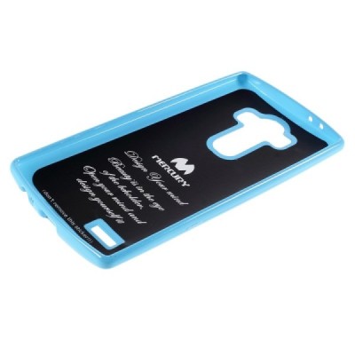 LG G4 (H815) šviesiai mėlynas Mercury kieto silikono (TPU) dėklas / Priedai.lt