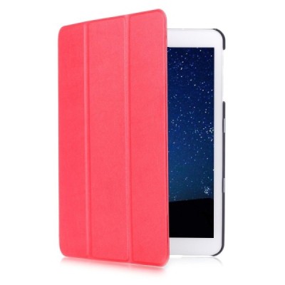 Samsung Galaxy Tab S2 9,7 (T815, T810) atverčiamas raudonas odinis dėklas - knygutė (sulankstomas) / Priedai.lt