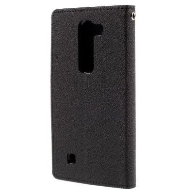 LG G4c (H525) Mercury atvērams melns maciņš (maks) / Vacins.lv