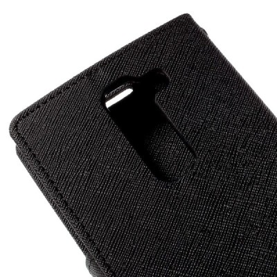 LG G4c (H525) Mercury atvērams melns maciņš (maks) / Vacins.lv