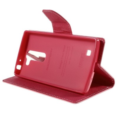 LG G4c (H525) Mercury atvērams rozs maciņš (maks) / Vacins.lv