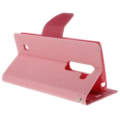 LG G4c (H525) Mercury atvērams rozs maciņš (maks) / Vacins.lv