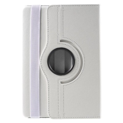 Samsung Galaxy Tab S2 9.7 (T815, T810) 4G LTE atvēramais balts ādas maciņš, grozās 360° grādu apjomā / Vacins.lv