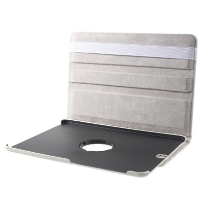 Samsung Galaxy Tab S2 9.7 (T815, T810) 4G LTE atvēramais balts ādas maciņš, grozās 360° grādu apjomā / Vacins.lv