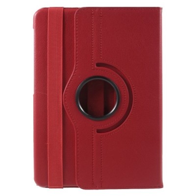 Samsung Galaxy Tab S2 9.7 (T815, T810) 4G LTE atvēramais sarkans ādas maciņš, grozās 360° grādu apjomā / Vacins.lv