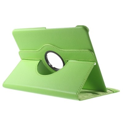 Samsung Galaxy Tab S2 9.7 (T815, T810) 4G LTE atvēramais zaļš ādas maciņš, grozās 360° grādu apjomā / Vacins.lv
