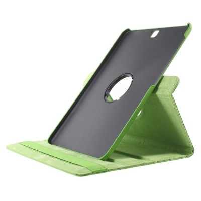 Samsung Galaxy Tab S2 9.7 (T815, T810) 4G LTE atvēramais zaļš ādas maciņš, grozās 360° grādu apjomā / Vacins.lv