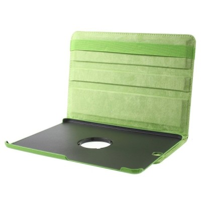 Samsung Galaxy Tab S2 9.7 (T815, T810) 4G LTE atvēramais zaļš ādas maciņš, grozās 360° grādu apjomā / Vacins.lv