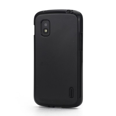 „Jelly Case“ juodas Nexus 4 E960 dėklas (dėkliukas) / Priedai.lt