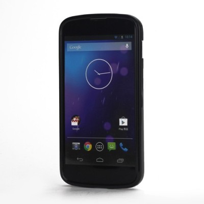 „Jelly Case“ juodas Nexus 4 E960 dėklas (dėkliukas) / Priedai.lt