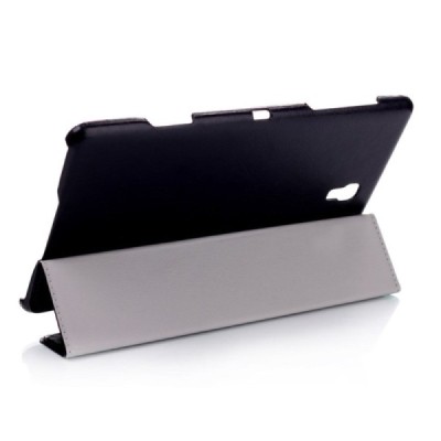 Samsung Galaxy Tab S 8.4 (T705, T700) atvēramais melns maciņš / Vacins.lv