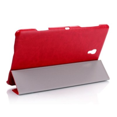 Samsung Galaxy Tab S 8.4 (T705, T700) atvēramais sarkans maciņš / Vacins.lv