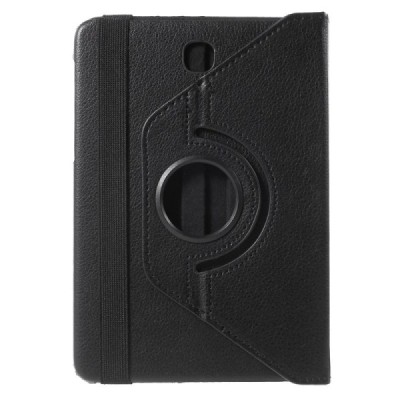 Samsung Galaxy Tab S2 8.0 4G LTE (T715, T710) atverčiamas, sukamas 360 laipsnių, juodas odinis dėklas - stovas / Priedai.lt