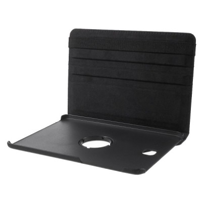 Samsung Galaxy Tab S2 8.0 (T715, T710) 4G LTE atvēramais melns ādas maciņš, grozās 360° grādu apjomā / Vacins.lv