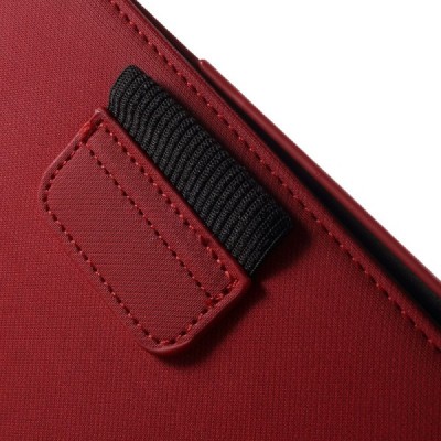 Samsung Galaxy Tab S2 8.0 4G LTE (T715, T710) atverčiamas, sukamas 360 laipsnių, raudonas odinis dėklas - stovas / Priedai.lt