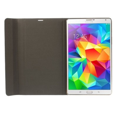 Samsung Galaxy Tab S 8.4 (T705, T700) SMART ādas atvēramais brūns maciņš / Vacins.lv