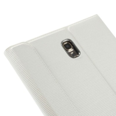 Samsung Galaxy Tab S 8.4 (T705, T700) SMART ādas atvēramais balts maciņš / Vacins.lv