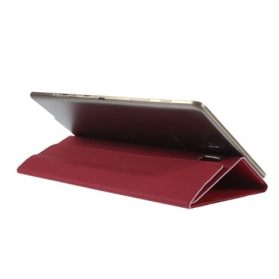 Samsung Galaxy Tab S 8.4 (T705, T700) SMART ādas atvēramais sarkans maciņš / Vacins.lv