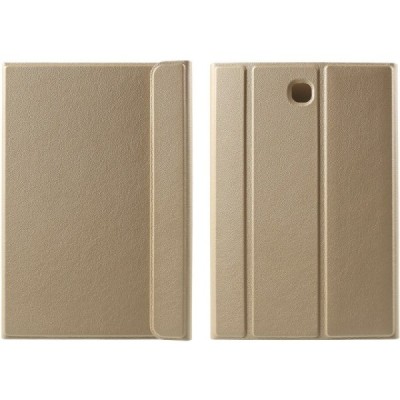 Samsung Galaxy Tab S2 8.0 (T715, T710) Smart Case atverčiamas auksinis odinis dėklas / Priedai.lt