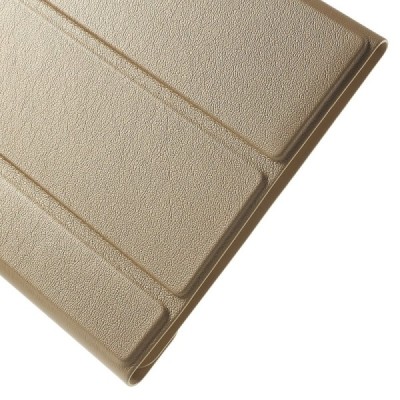 Samsung Galaxy Tab S2 8.0 (T715, T710) Smart Case atverčiamas auksinis odinis dėklas / Priedai.lt