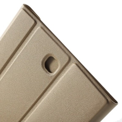 Samsung Galaxy Tab S2 8.0 (T715, T710) Smart Case atverčiamas auksinis odinis dėklas / Priedai.lt