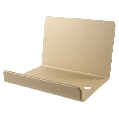 Samsung Galaxy Tab S2 8.0 (T715, T710) Smart Case atverčiamas auksinis odinis dėklas / Priedai.lt