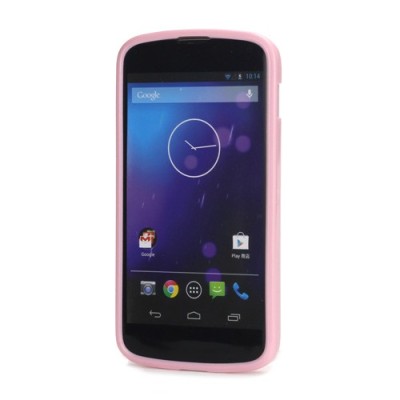Nexus 4 E960 Jelly Case rozs cieta silikona (TPU) futrālis / Vacins.lv