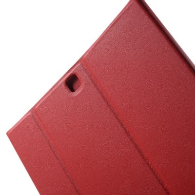 Samsung Galaxy Tab S2 9.7 (T815, T810) Smart Case atverčiamas raudonas odinis dėklas / Priedai.lt