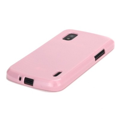 Nexus 4 E960 Jelly Case rozs cieta silikona (TPU) futrālis / Vacins.lv