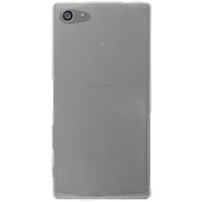 Sony Xperia Z5 Compact dzidrs (caurspīdīgs) cieta silikona TPU pasaulē planākais apvalks / Vacins.lv