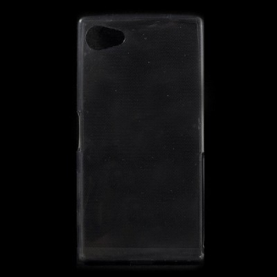 Sony Xperia Z5 Compact dzidrs (caurspīdīgs) cieta silikona TPU pasaulē planākais pelēks apvalks / Vacins.lv