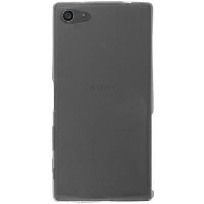Sony Xperia Z5 Compact dzidrs (caurspīdīgs) cieta silikona TPU pasaulē planākais pelēks apvalks / Vacins.lv