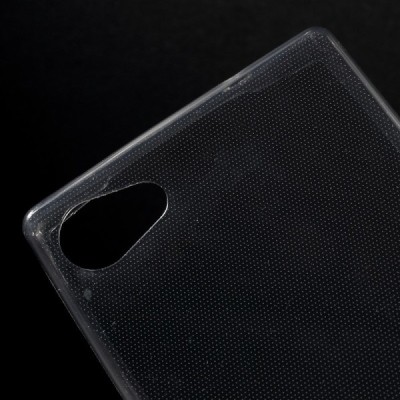 Sony Xperia Z5 Compact dzidrs (caurspīdīgs) cieta silikona TPU pasaulē planākais pelēks apvalks / Vacins.lv