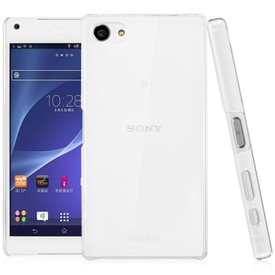 Sony Xperia Z5 Compact plastikinis skaidrus (permatomas) dėklas - nugarėlė / Priedai.lt