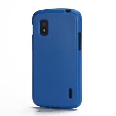 „Jelly Case“ mėlynas Nexus 4 E960 dėklas (dėkliukas) / Priedai.lt
