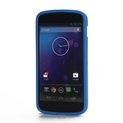 „Jelly Case“ mėlynas Nexus 4 E960 dėklas (dėkliukas) / Priedai.lt