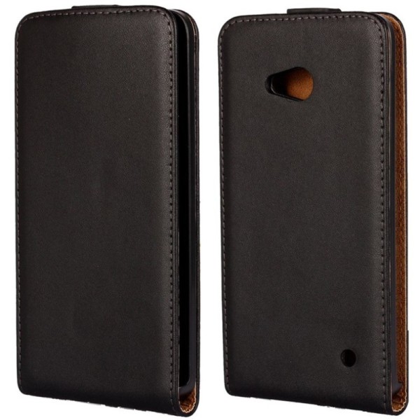 Klasisks atvēramais maciņš - melns (Lumia 640)