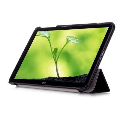 LG G Pad II 10.1" (LG G Pad 2 10.1" LTE V940) atvēramais melns maciņš / Vacins.lv
