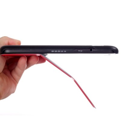 LG G Pad II 10.1" (LG G Pad 2 10.1" LTE V940) atvēramais sarkans maciņš / Vacins.lv