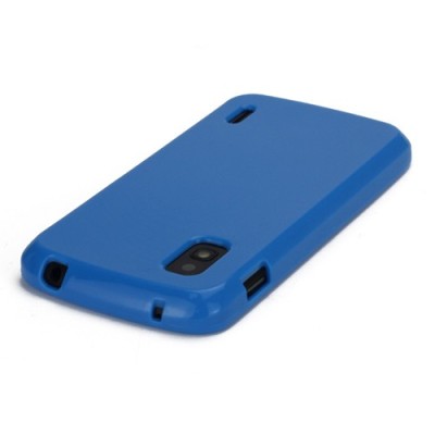 „Jelly Case“ mėlynas Nexus 4 E960 dėklas (dėkliukas) / Priedai.lt