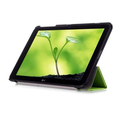 LG G Pad II 10.1" (LG G Pad 2 10.1" LTE V940) atvēramais zaļš maciņš / Vacins.lv