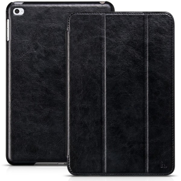 „HOCO“ Retro atvēramais maciņš - melns (iPad mini 4 / iPad mini 2019)
