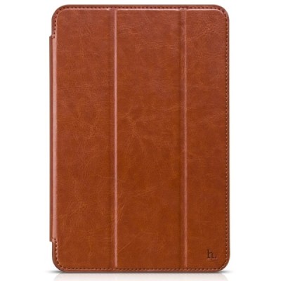 Greznais „HOCO“ Retro sērijas ādas atvērams brūns Apple iPad mini 4 (iPad mini 2019) maciņš / Vacins.lv