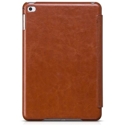Greznais „HOCO“ Retro sērijas ādas atvērams brūns Apple iPad mini 4 (iPad mini 2019) maciņš / Vacins.lv