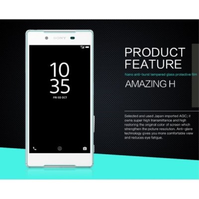 Sony Xperia Z5 Nillkin 9H Tempered Glass ekrāna aizsargstikls / Vacins.lv